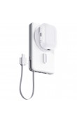 Beyaz 4’ü 1 arada MagSafe uyumlu 10000 mAh hızlı şarjlı promosyon powerbank